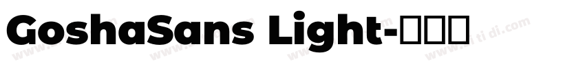 GoshaSans Light字体转换
